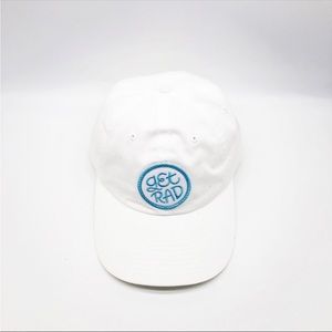 GET RAD Snowdays Capture Quality Custom Headwear. White Hat With Get Rad Patch.